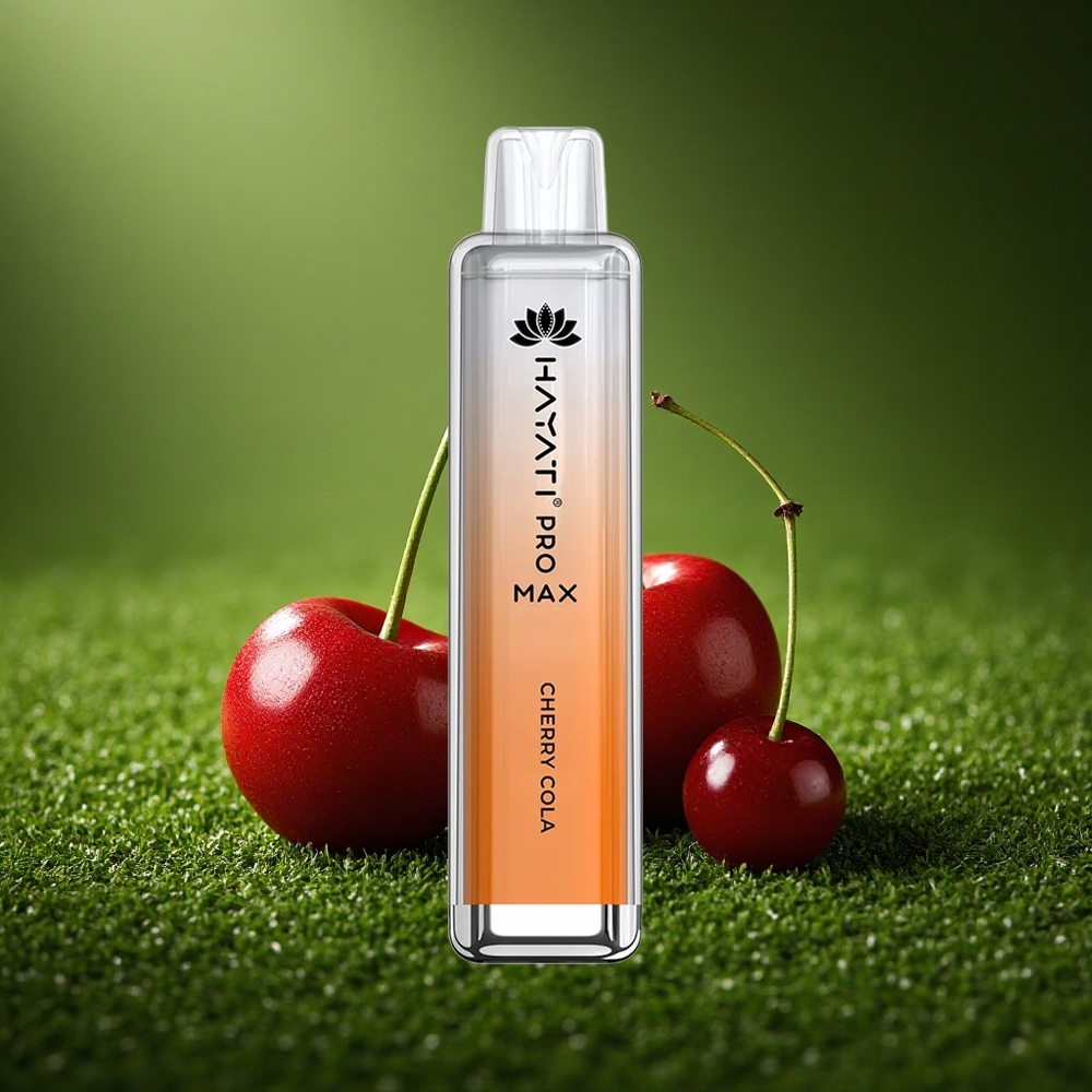 Hayati Pro Max 4000 Puffs Kirsi Kola Pro Dual Coil 1400mAh Kristal