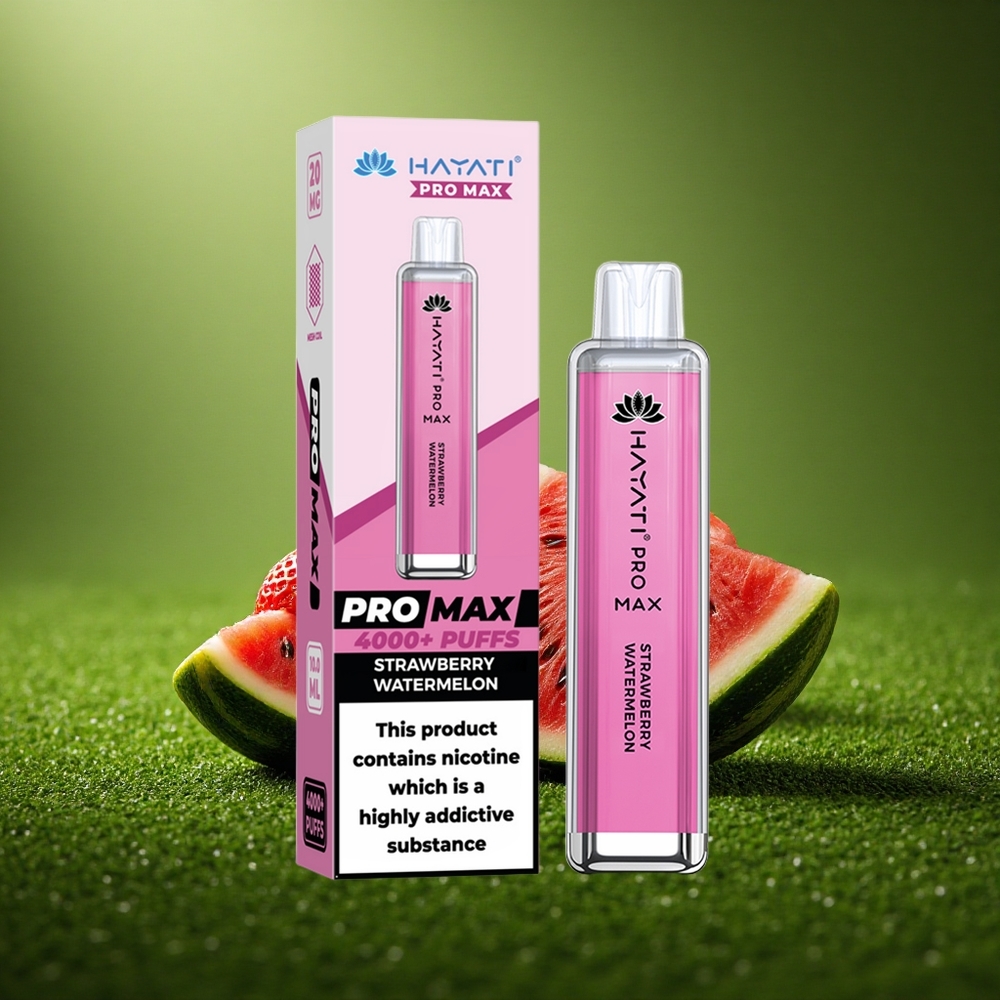 Hayati Pro Max 4000 Puffs Maasika-Arbuusi 2ml Dual Coil 1400mAh