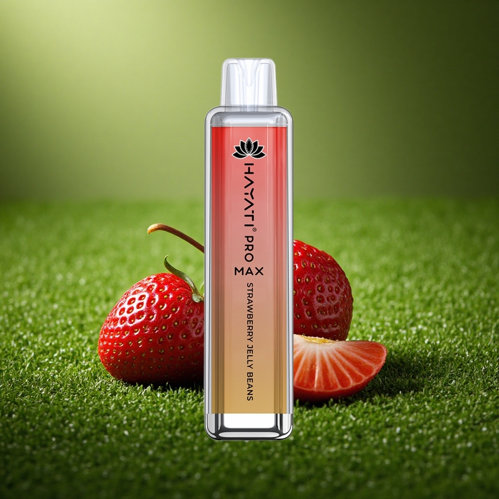 Hayati Pro Max 4000 Puffs Maasikamarjakristall 2% 1400mAh Dual Coil