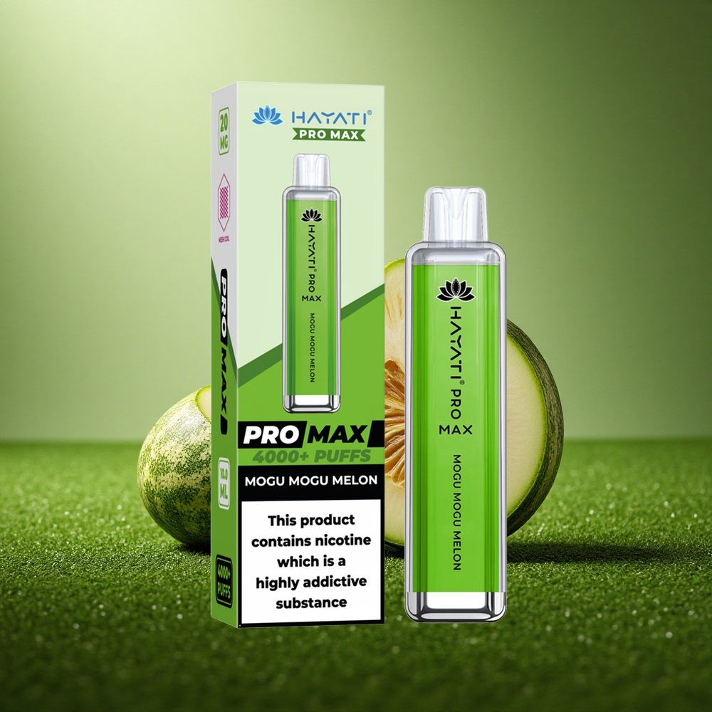 Hayati Pro Max 4000 Puffs Mogu Mogu Meloni 2% 1400mAh Kristallne