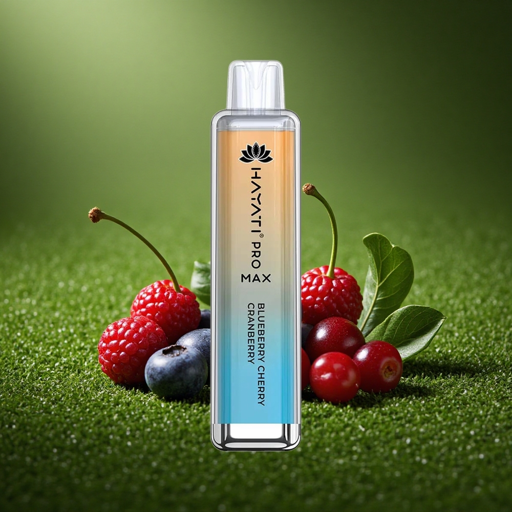 Hayati Pro Max 4000 Puffs Mustikas Kirss Jõhvika 2% Mesh 1400mAh