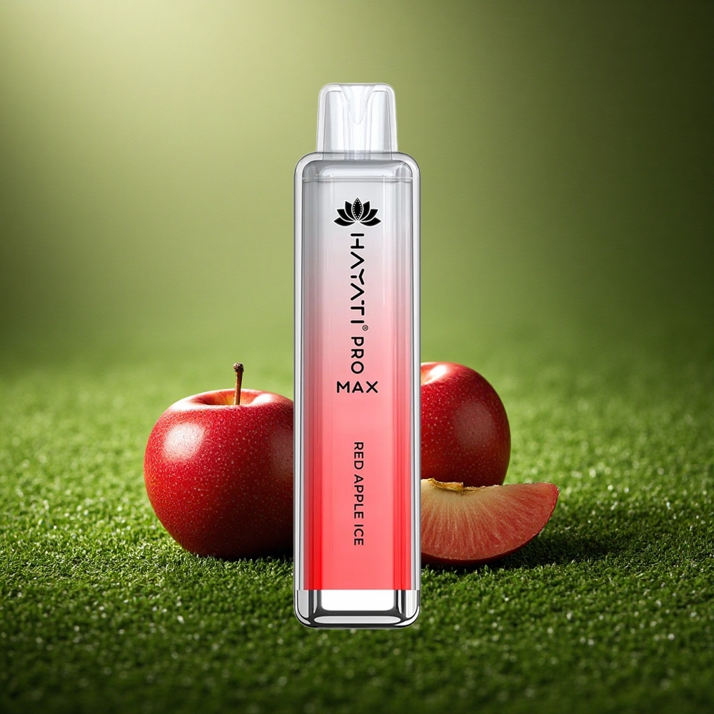 Hayati Pro Max 4000 Puffs Punane Õunajää 2ml 1400mAh Dual Coil