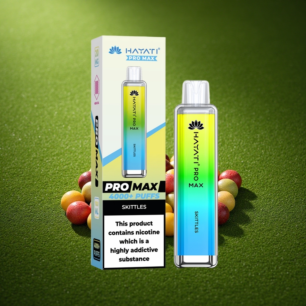 Hayati Pro Max 4000 Puffs Skittles Heli 1400mAh 2% Dual Coil
