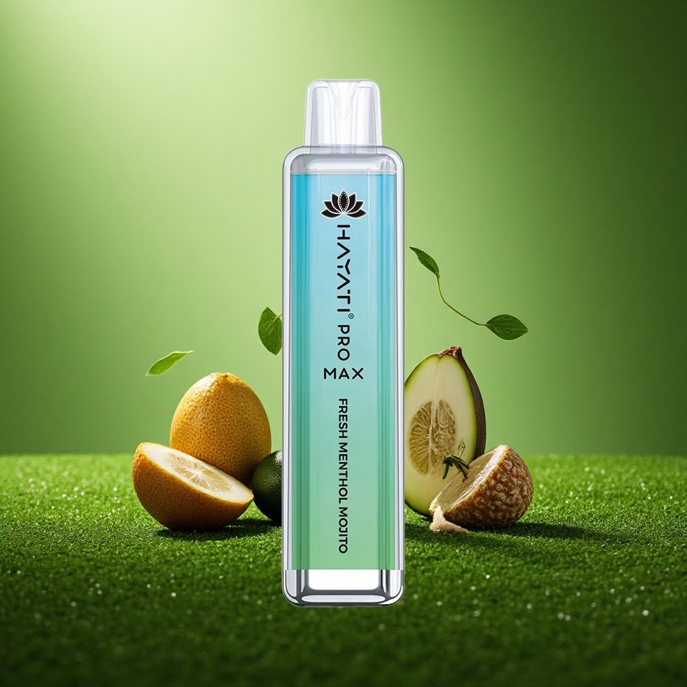 Hayati Pro Max 4000 Puffs Värske Menthool Mojito 2% Dual Coil 1400mAh