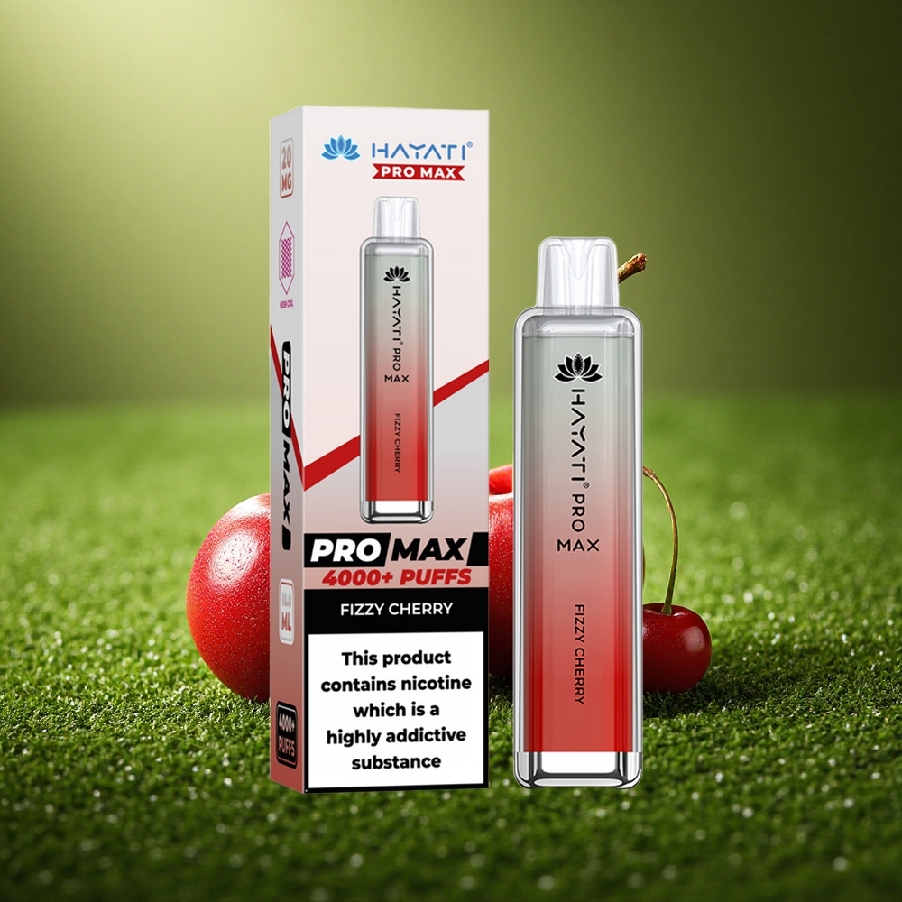 Hayati Pro Max 4000 Puffs Värskendav Kirss Dual Coil 1400mAh