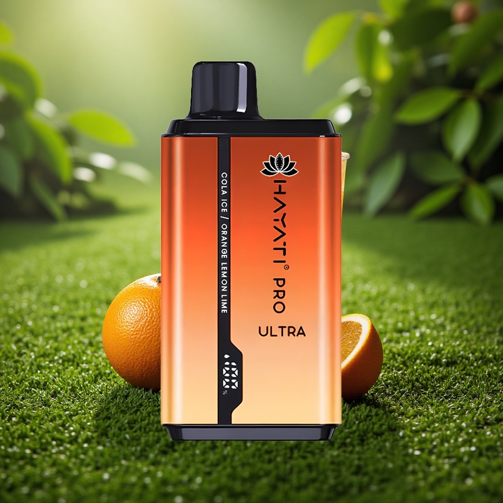 Hayati Pro Ultra 15000 Puffs Cola Jää Apelsin Sidrun & Laim 850mAh 24ml