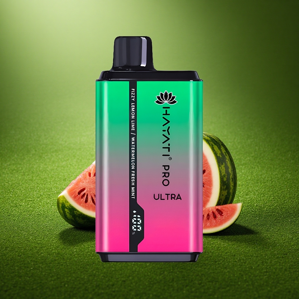 Hayati Pro Ultra 15000 Puffs Värskendav sidruni-laimi-arbuus münt 850mAh 24ml