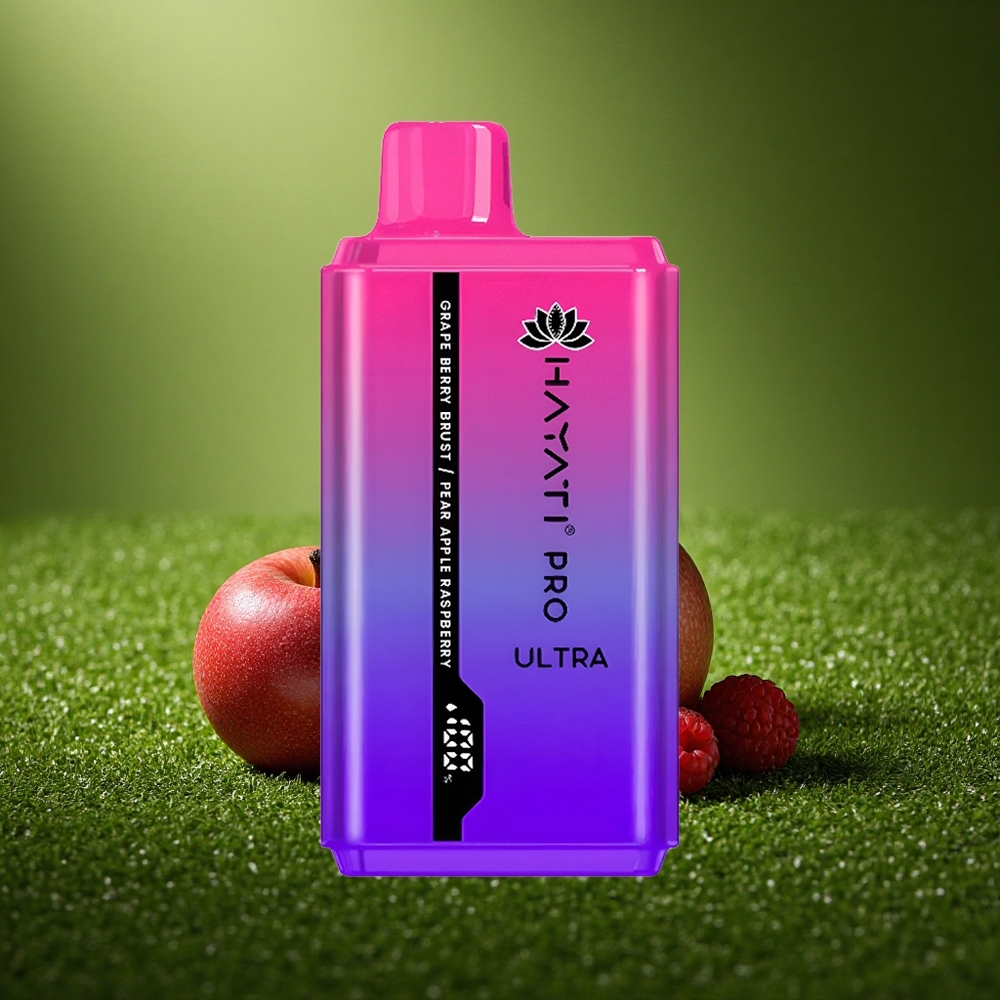 Hayati Pro Ultra 15000 Puffs Viinamarja-mustika pärn-õun vaarika 850mAh 24ml