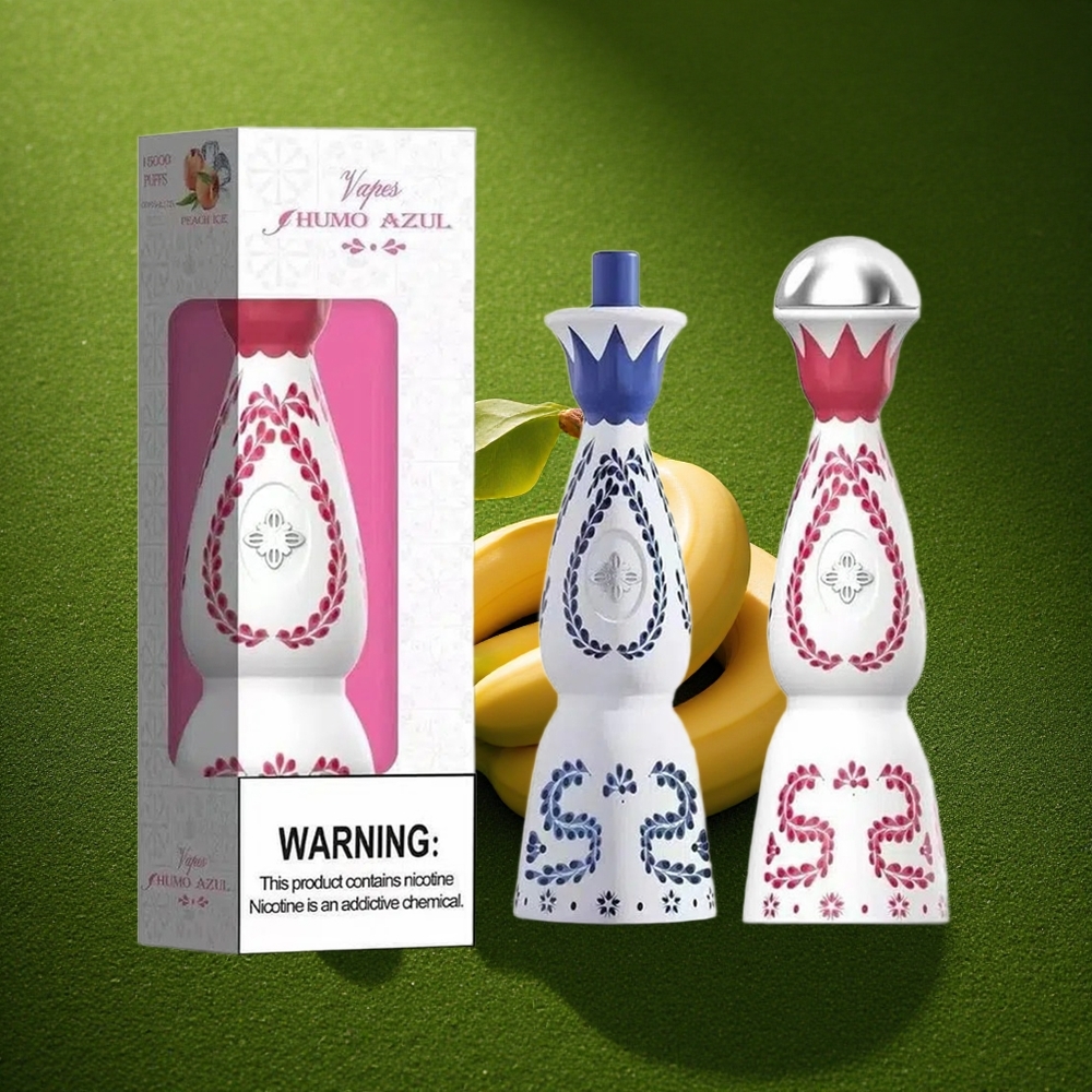 Humo Azul 15000 Puffs Banaan 20mL 5% Nikotiini