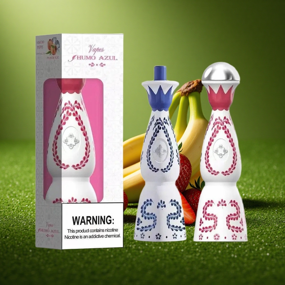 Humo Azul 15000 Puffs Maasika Banaan 20mL 5% Mesh