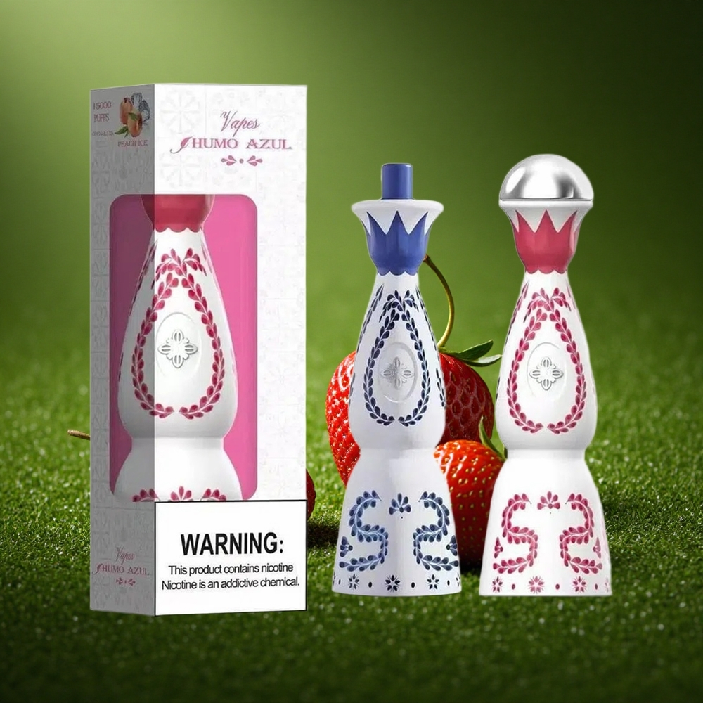 Humo Azul 15000 Puffs Maasikakarupoeg 20mL 5% USB-C