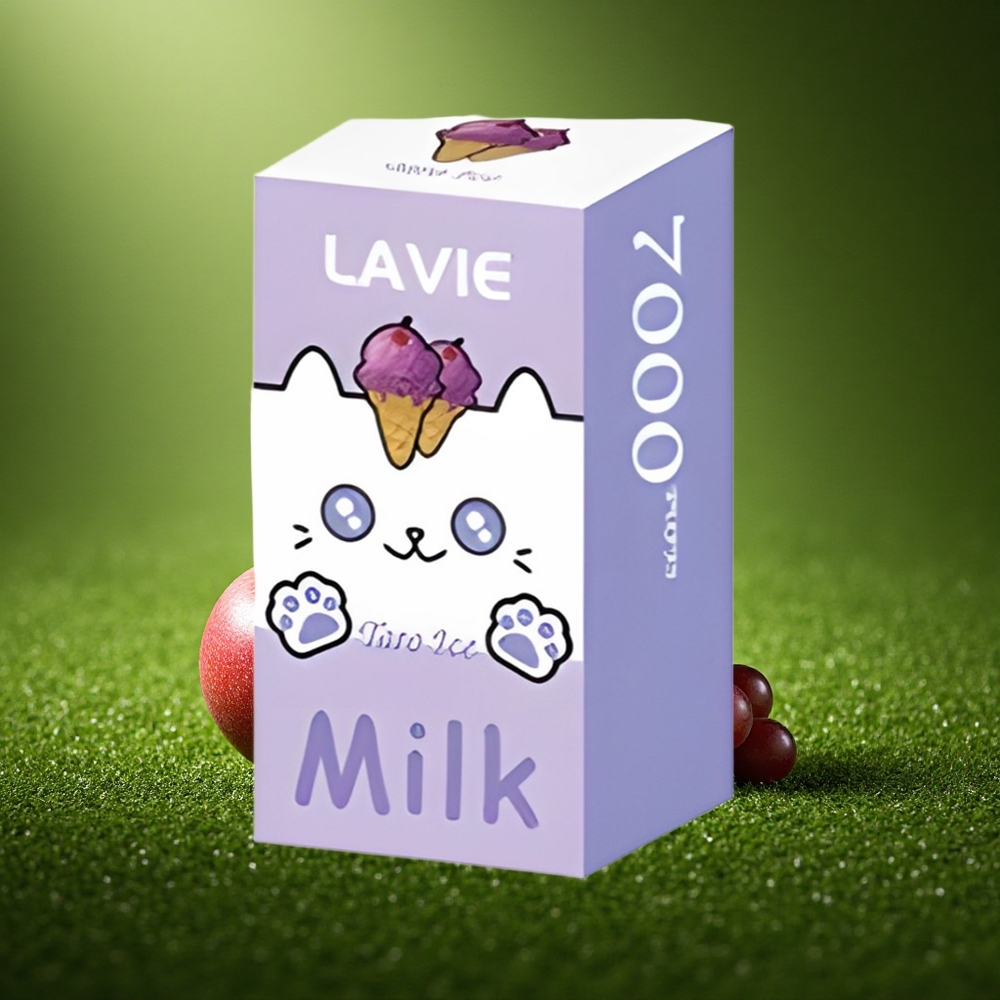 Lavie Milk 7000 Puffs Viinamarja jää 16ML 600mAh