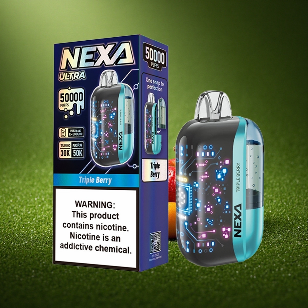 NEXA Ultra 50000 Puffs Kolmikmarja 20ml 800mah 5% Nikotiini
