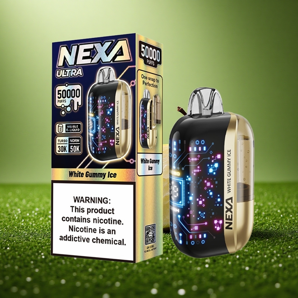 NEXA Ultra 50000 Puffs Valge Kommi Jää 20ml 5% Tüüp-C