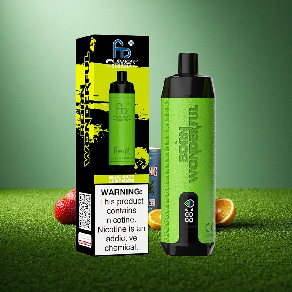 RandM Fumot Shisha 10000 Puffs Sinine Vaarika-Limonaad 18ml Mesh