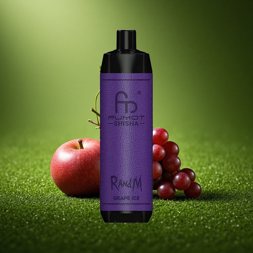 RandM Fumot Shisha 10000 Puffs Viigimarja Jää LED 0.6ohm Tüüp-C