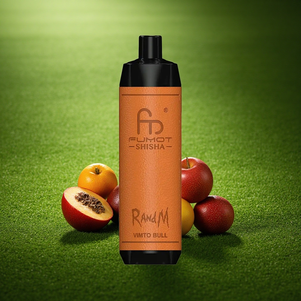 RandM Fumot Shisha 10000 Puffs Vimto Taur LED-Tüüp-C 0,6ohm Võrkpoolik