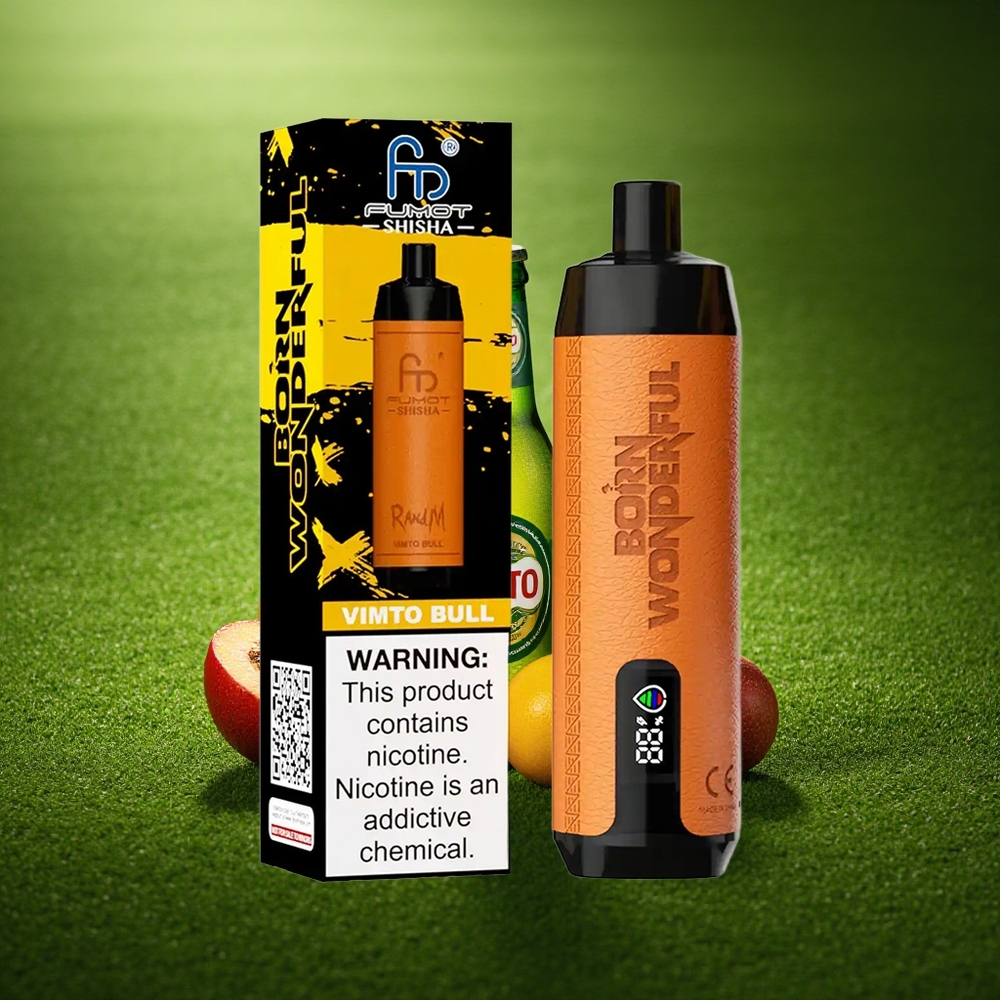 RandM Fumot Shisha 10000 Puffs Vimto Taur LED-Tüüp-C 0,6ohm Võrkpoolik