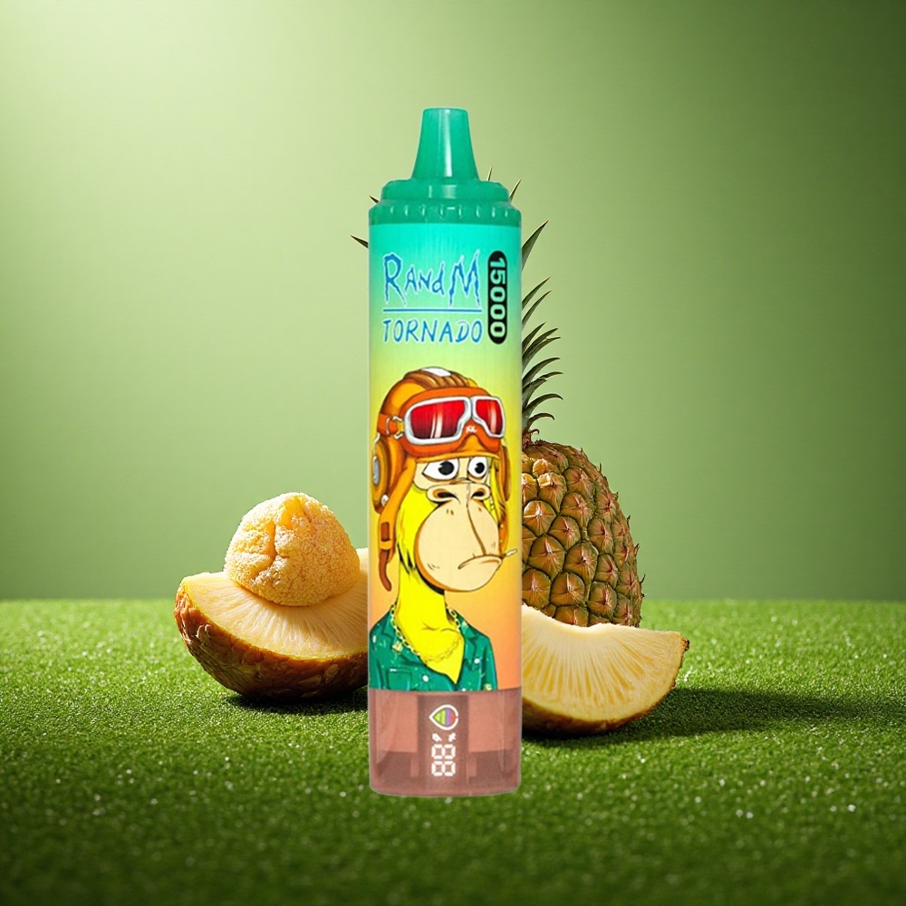 RandM Fumot Tornado 15000 Puffs Ananass Jää 25ml 850mAh Mesh
