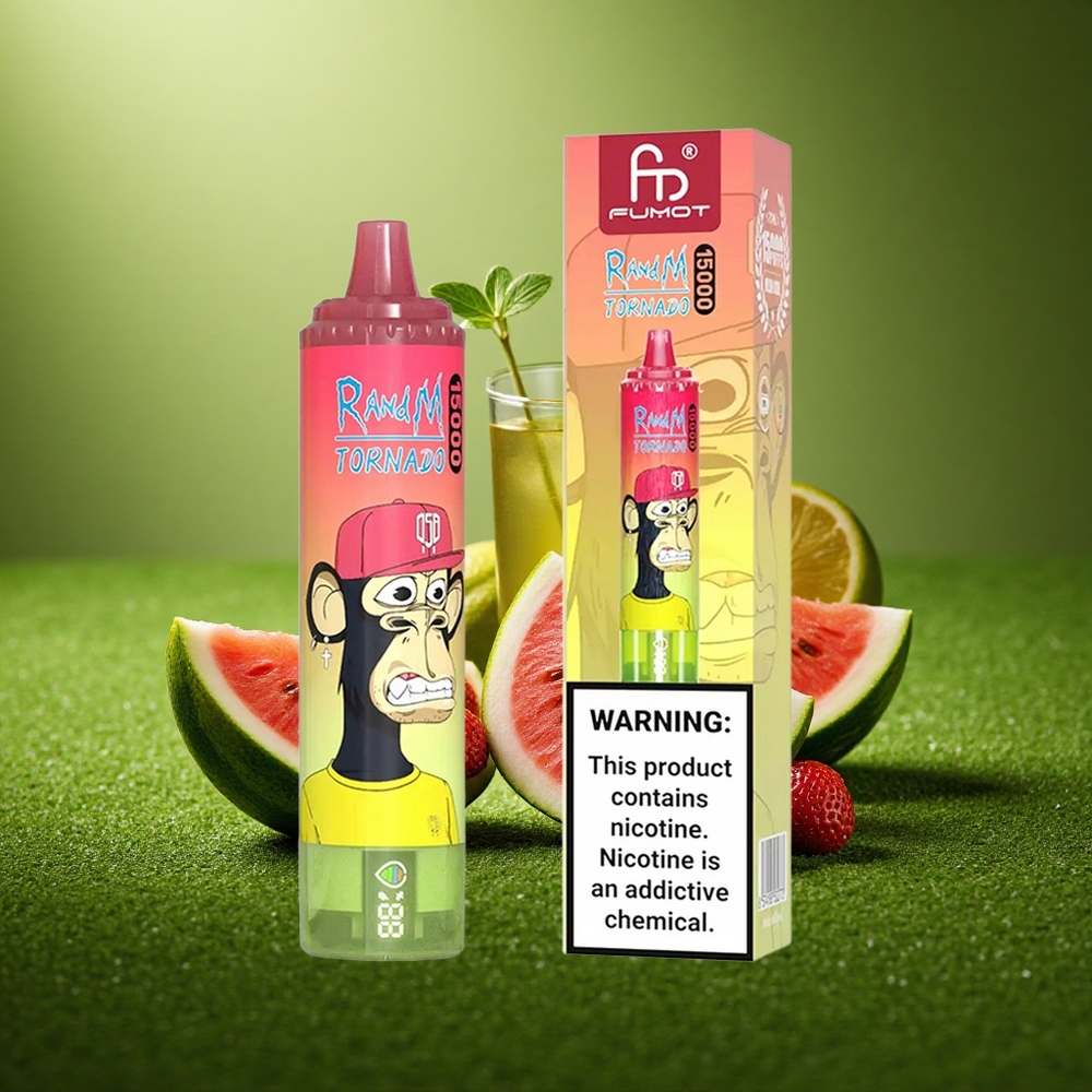 RandM Fumot Tornado 15000 Puffs Maasika-Arbuusi-Limonääd 25ml 850mAh