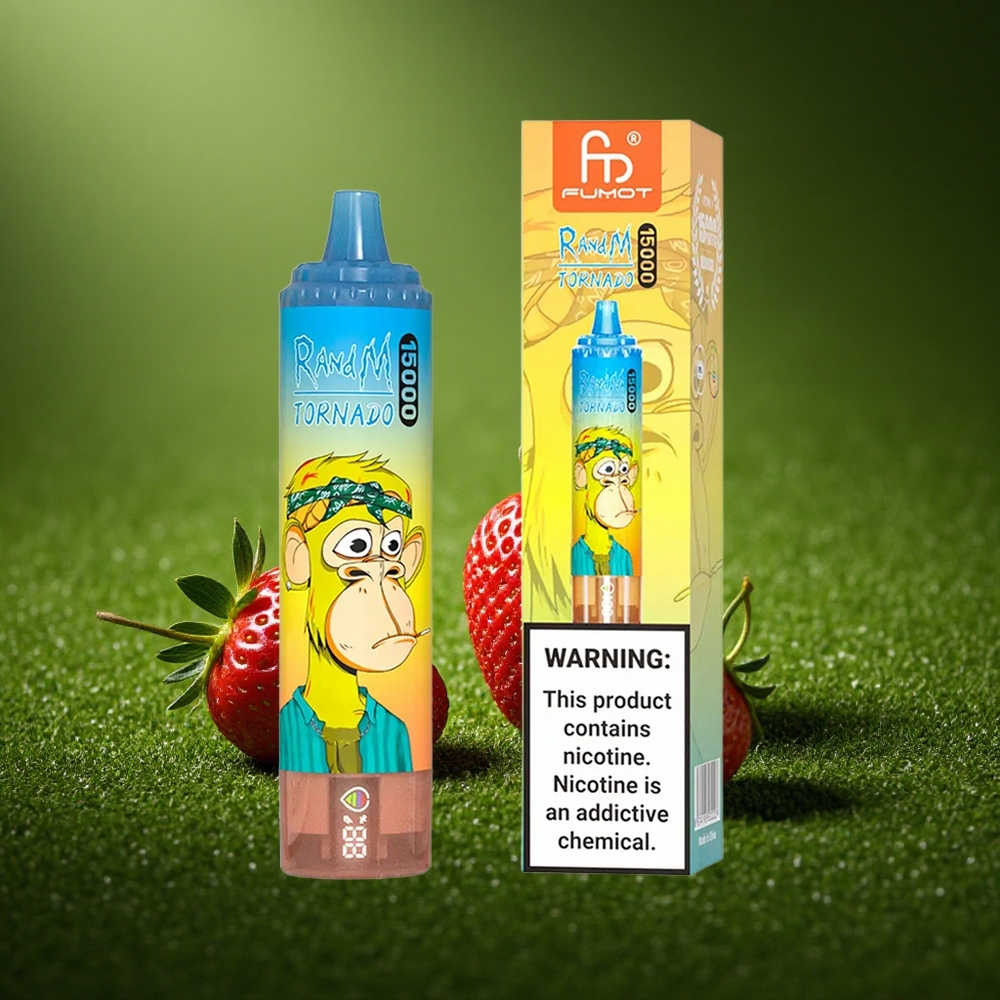 RandM Fumot Tornado 15000 Puffs Maasika Mesh 25ml 850mAh