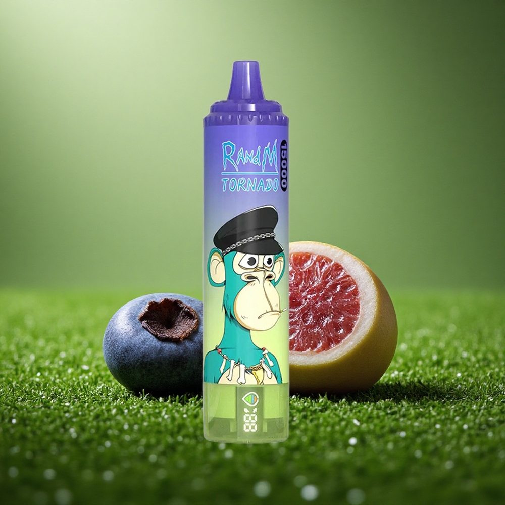 RandM Fumot Tornado 15000 Puffs Mustikas Mullgummi 25ml 850mAh Mesh