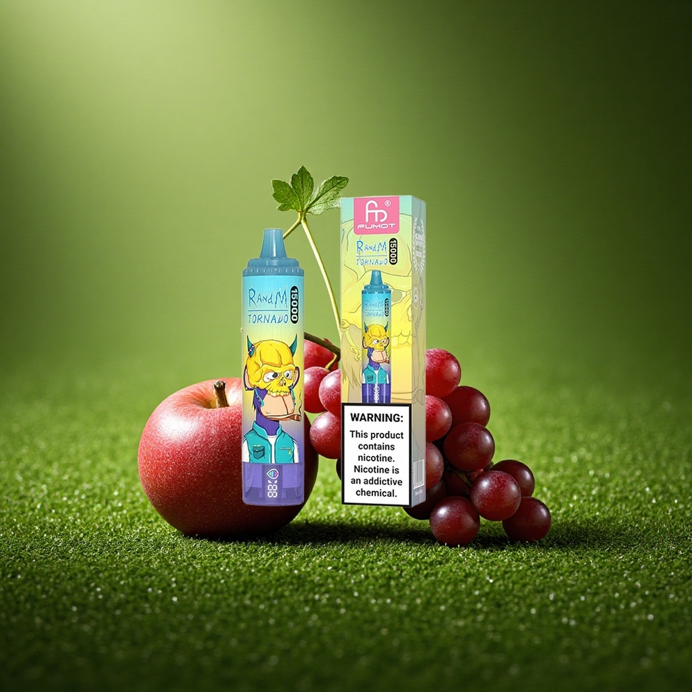 RandM Fumot Tornado 15000 Puffs Viinamarja Jää 25ml Mesh