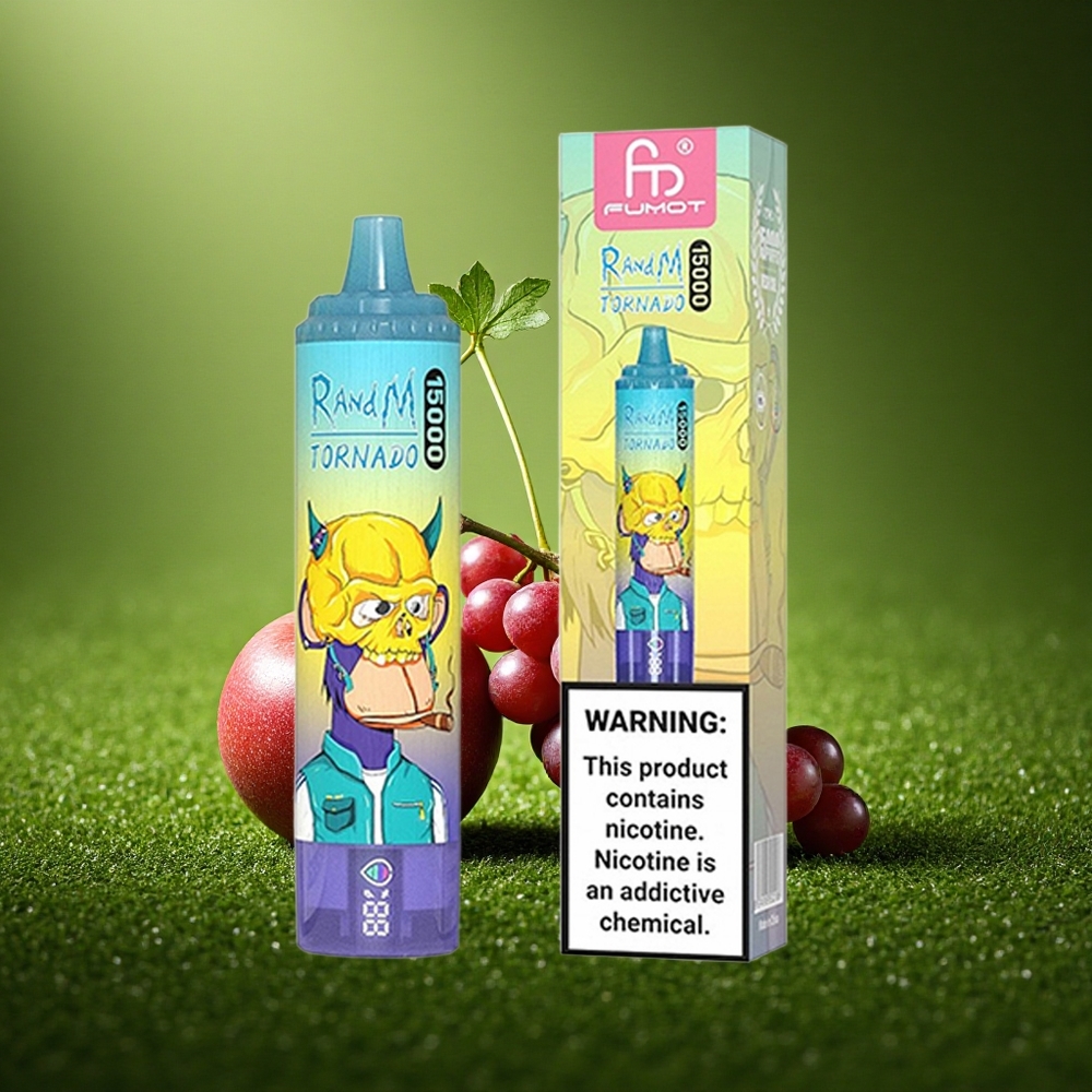 RandM Fumot Tornado 15000 Puffs Viinamarja Jää 25ml Mesh