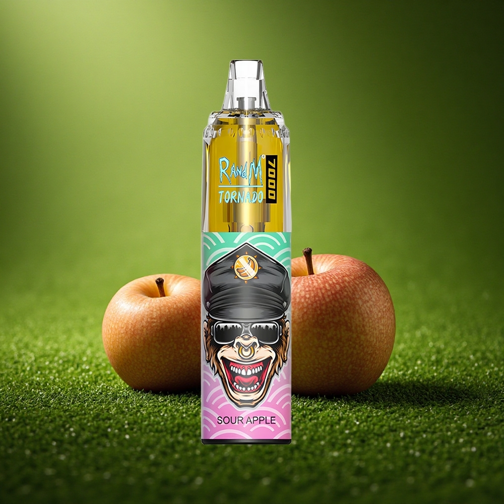 RandM Fumot Tornado 7000 Puffs Hapu Õuna Meshhélikoon 14ML Tüüp-C