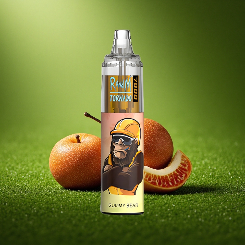 RandM Fumot Tornado 7000 Puffs Mähkmed Karu 7000 Tüüp-C RGB Sõlm