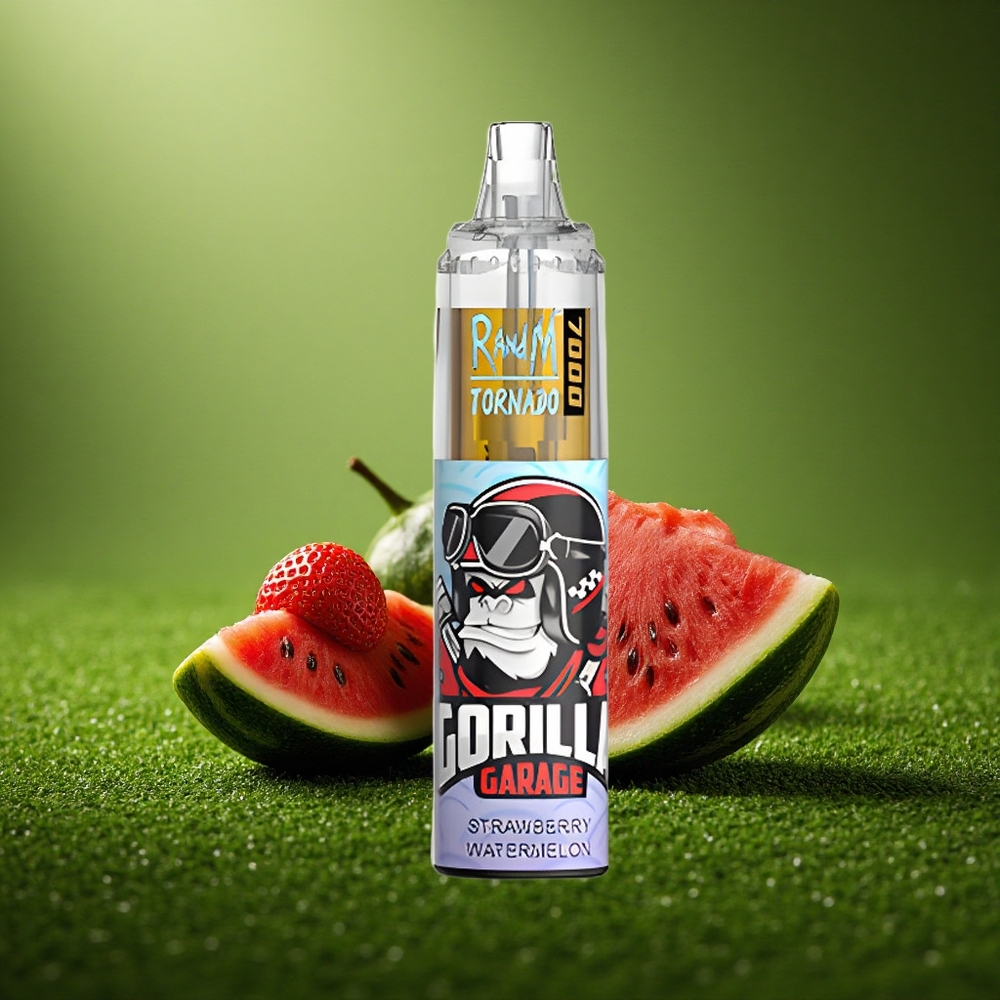 RandM Fumot Tornado 7000 Puffs Maasika-Arbuusi Võrk-Mähis 14ml Tüüp-C