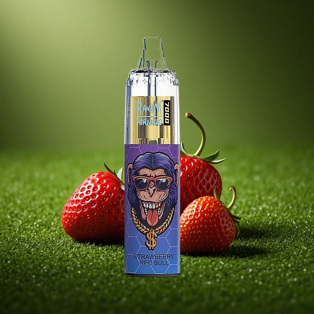 RandM Fumot Tornado 7000 Puffs Maasika Punane Mõõk 14ML Mesh Coil