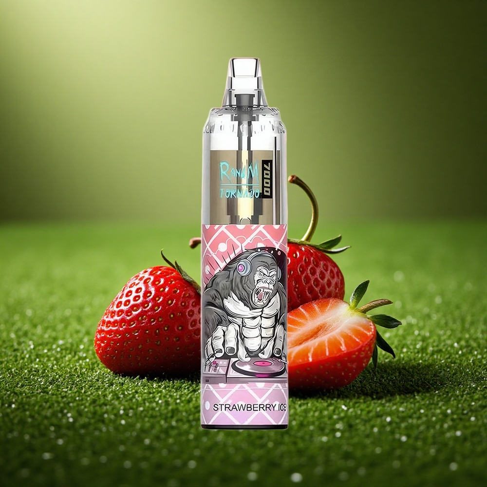 RandM Fumot Tornado 7000 Puffs Maasikajää Tüüp-C 14ML Võrkpool