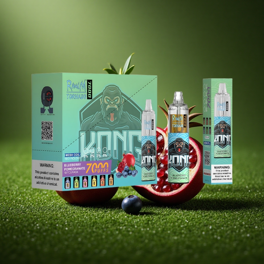 RandM Fumot Tornado 7000 Puffs Mustikad ja Granaatõunad 14ml Mesh-Tüüp C