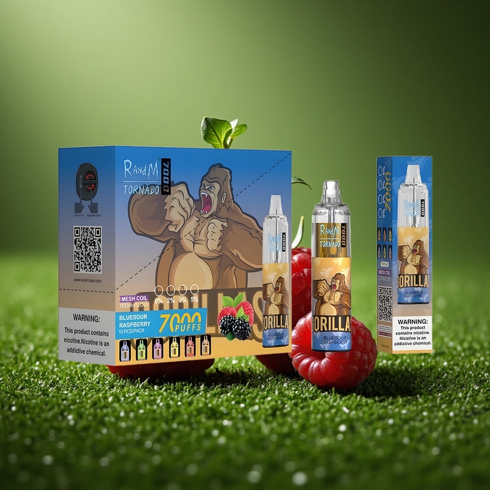 RandM Fumot Tornado 7000 Puffs Mustikas Südamik 850 MAH Võrk Mähis Õhk Reguleeritav