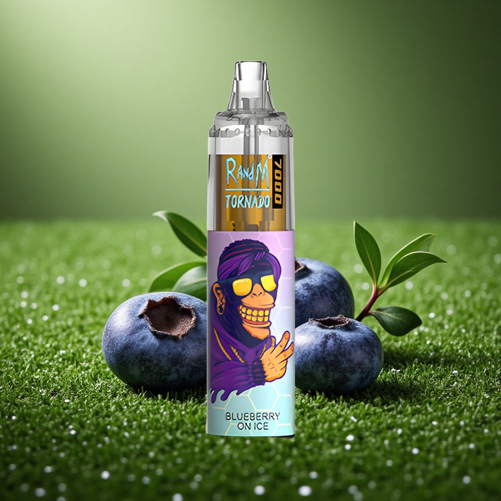 RandM Fumot Tornado 7000 Puffs Mustikate Jäämesi 14ml RGB
