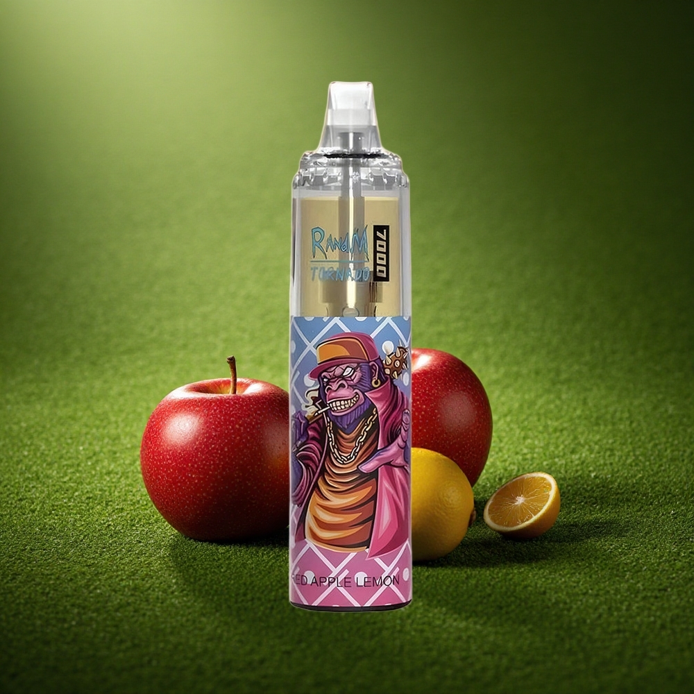 RandM Fumot Tornado 7000 Puffs Punane Õun Sidrun 14ml MESH