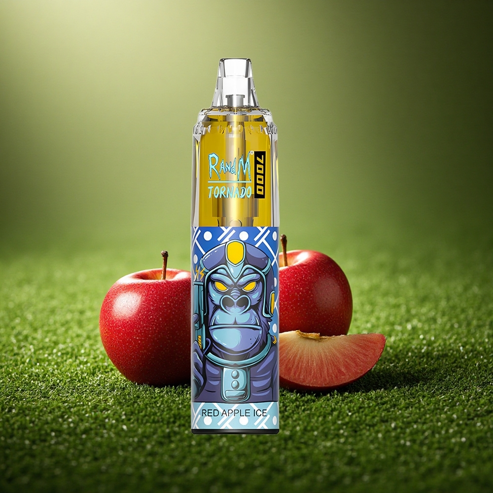 RandM Fumot Tornado 7000 Puffs Punane Õunajää Mesi Mähis-Tüüp C