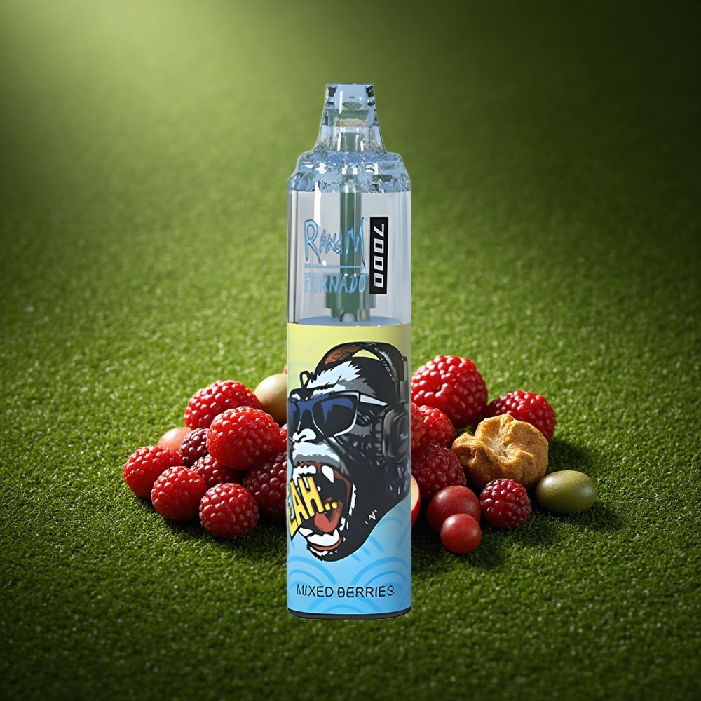 RandM Fumot Tornado 7000 Puffs Segane-Marja Südamik Tüüp-C 14ml