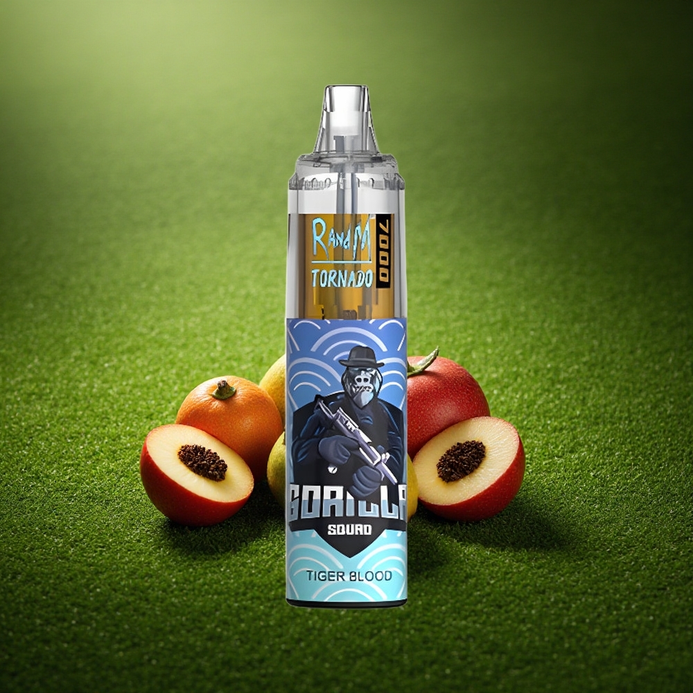 RandM Fumot Tornado 7000 Puffs Tigriveri 7000 Puhang - 14 ML Vedelik - 850 MAH Patarei