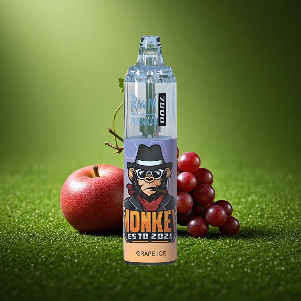 RandM Fumot Tornado 7000 Puffs Viinamäe-Jää Mesh 14ML Tüüp-C