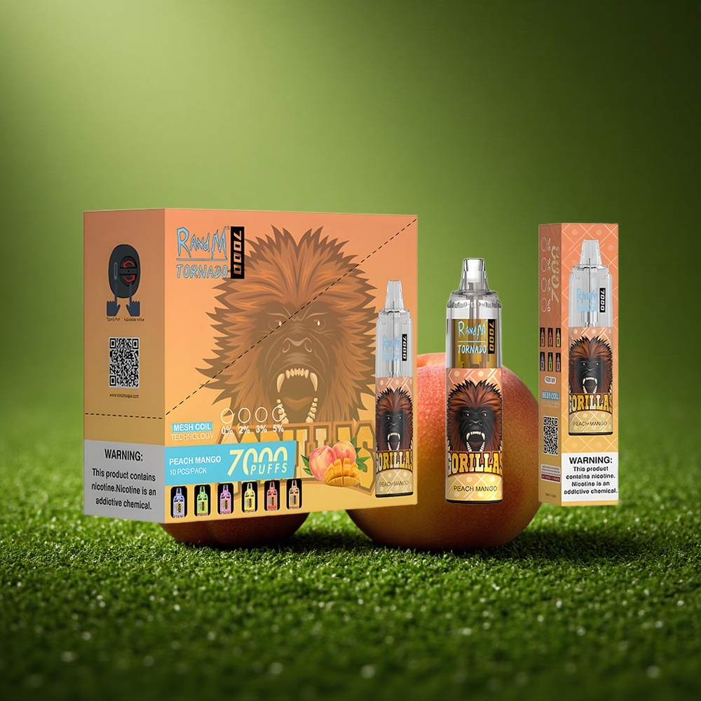 RandM Fumot Tornado 7000 Puffs Virsik-Mango 14ml 850mAh Mesh
