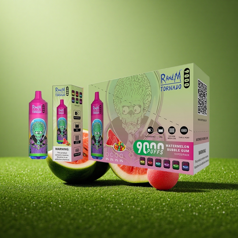 RandM Fumot Tornado 9000 Puffs Arbuusi Mullgummi 850 mAh 18 mL Võrkpool