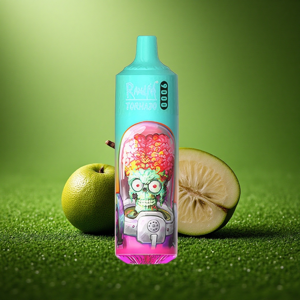 RandM Fumot Tornado 9000 Puffs Guava Jää Mesh Ekraan 850 mAh 18 mL