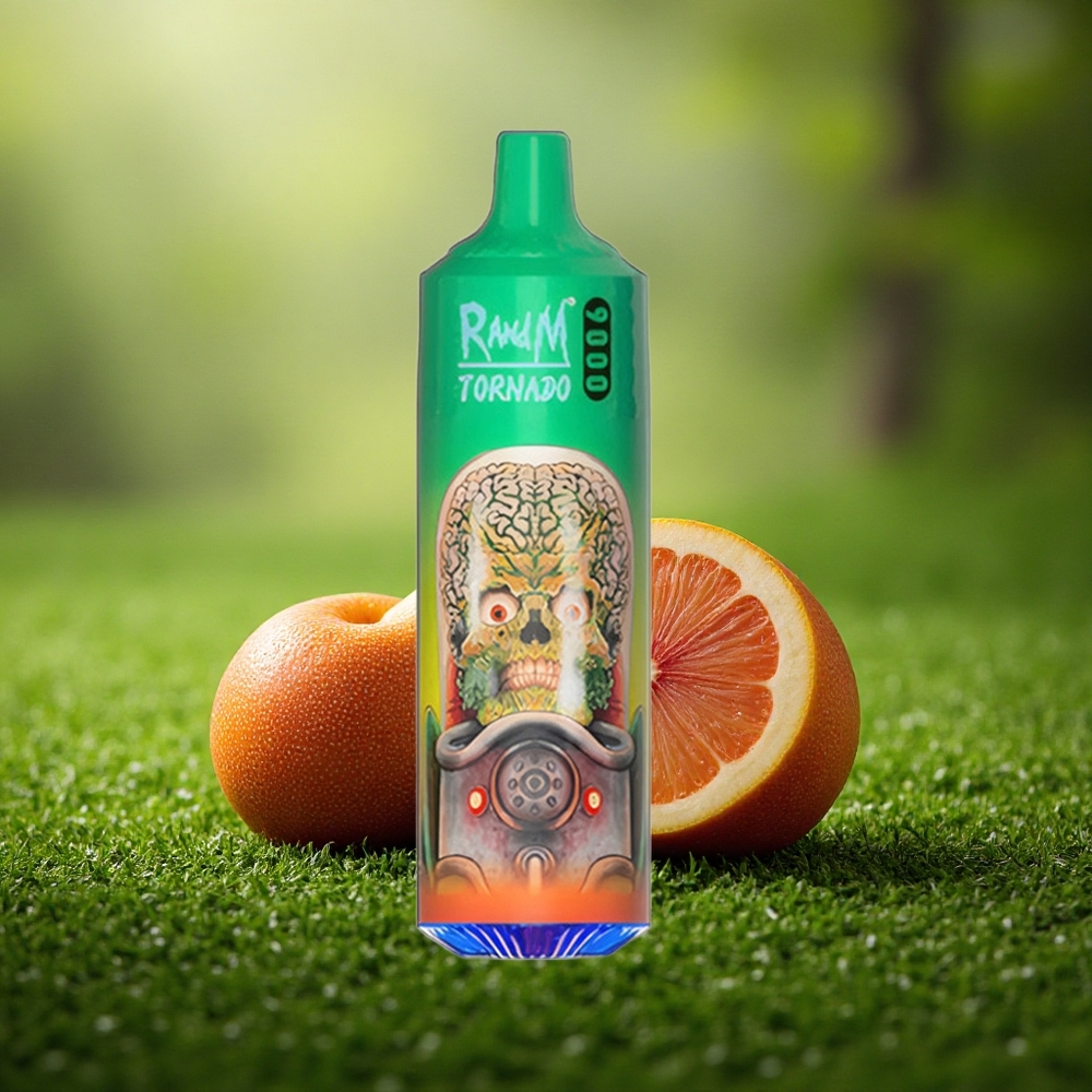RandM Fumot Tornado 9000 Puffs Vikerkaare Kommid 850mAh 18mL Võrgusüdamikuga