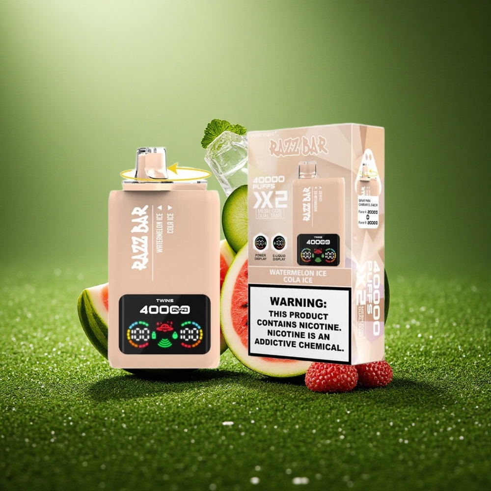 Razz Bar 40000 Puffs Arbuusi-Jää Kola-Jää 1.0Ohm 2 Sõlm Mähis 650 Mah