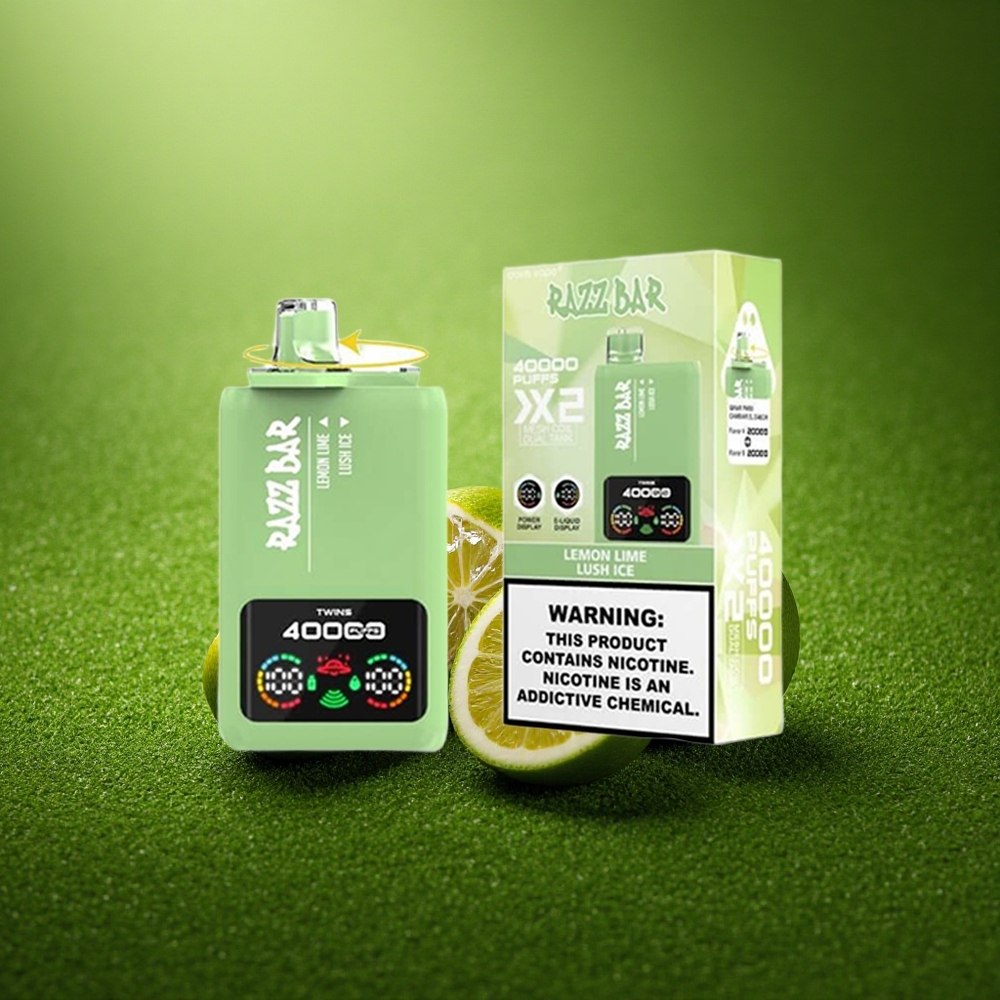 Razz Bar 40000 Puffs Sidrunipirn - Mahlaseline Jää kuni 40000 Tambet, 1.0Ohm 2 Võrkpool, 650 Mah Type-C