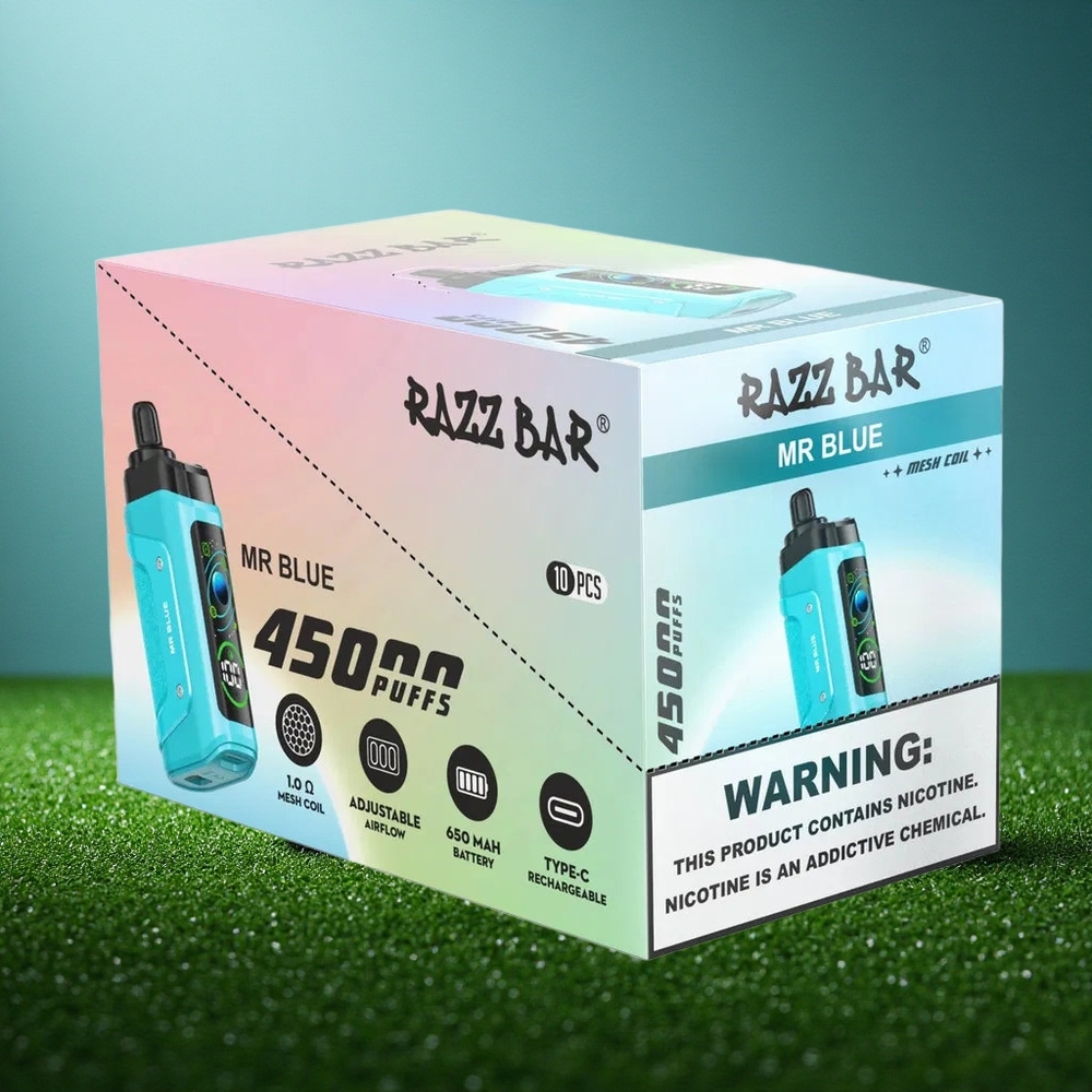 Razz Bar 45000 Puffs Sinine Meister 45000 Tõmmet Mesh Coil