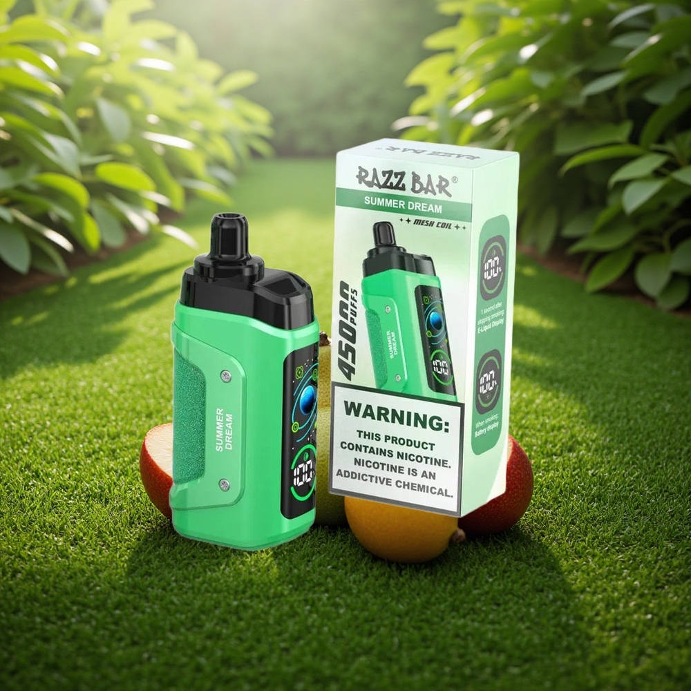 Razz Bar 45000 Puffs Suve Unistus 1.0 Ohm Võrkpoolik Vahelduv Õhuvool