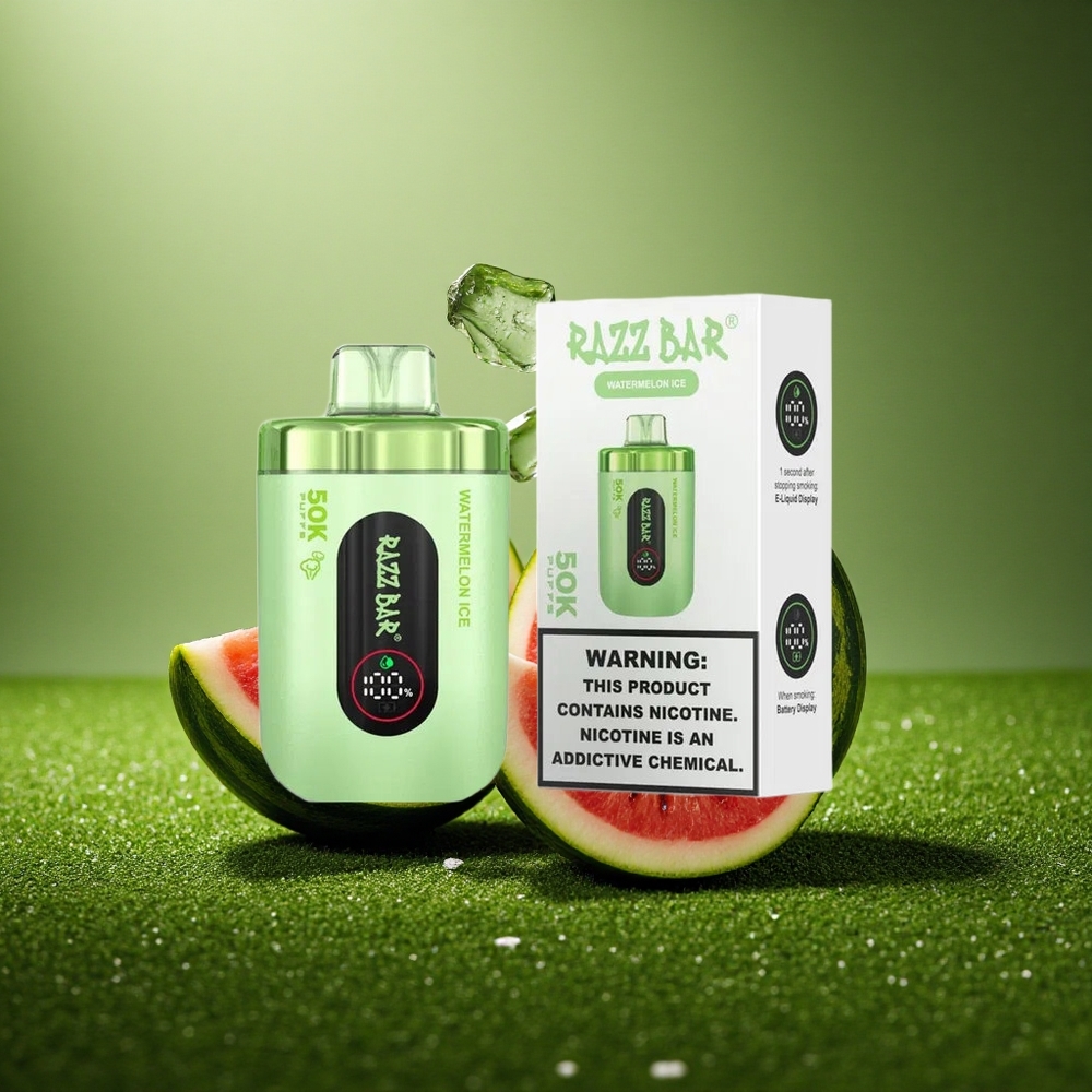 Razz Bar 50K Puffs Arbuusi Jää 1.0 Ohm Mesh Type-C